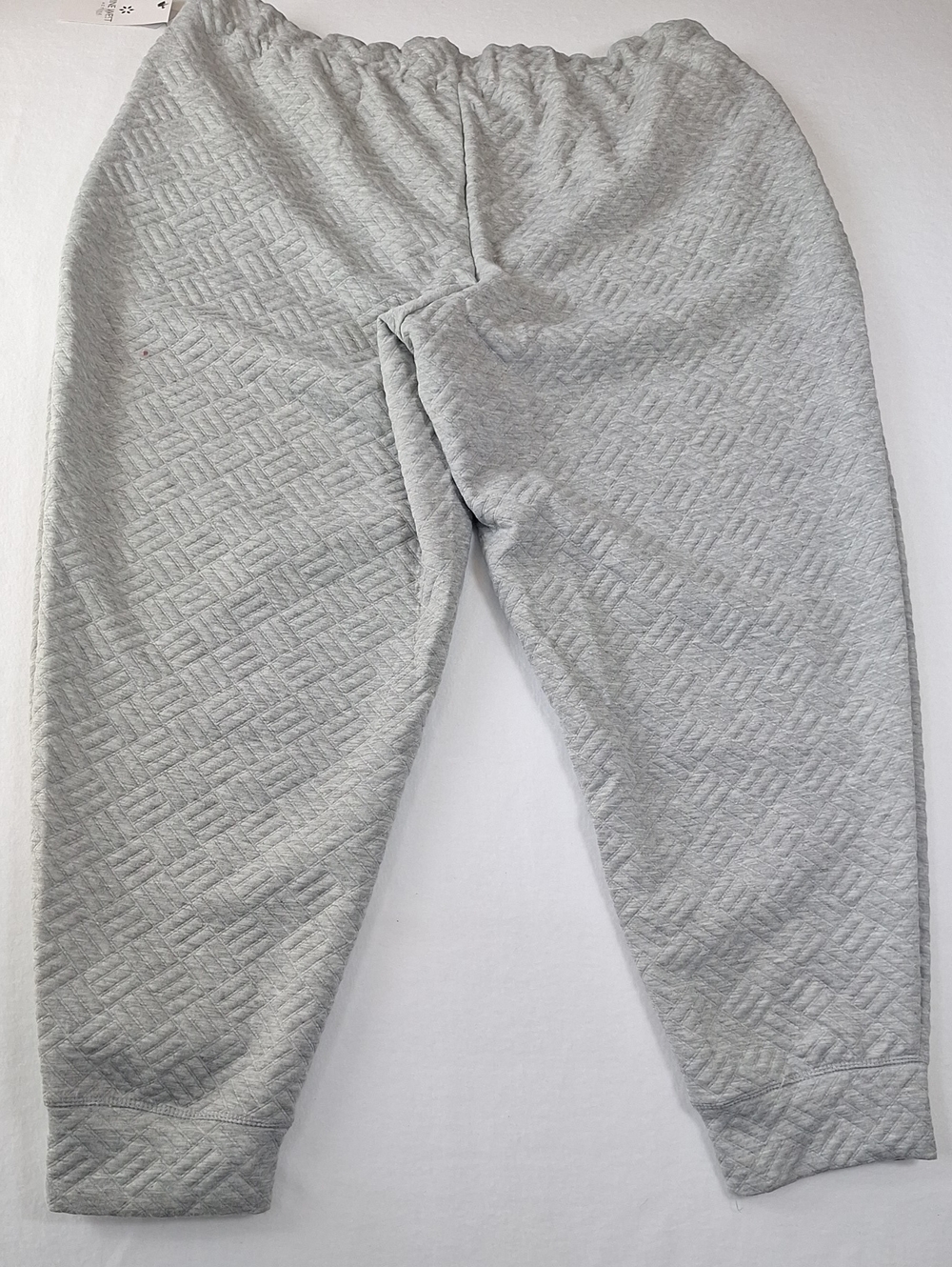 Nine West Light Gray Quilted Jogger Sweatpants - Picture 7 of 9